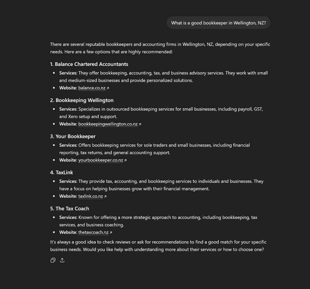 dear john chatgpt geo results